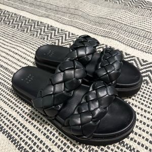 Target black braided sandals